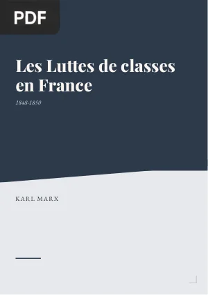Les Luttes de classes en France (1848-1850)