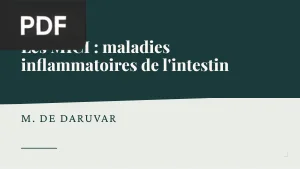 Les MICI : maladies inflammatoires de l'intestin