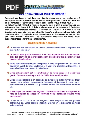 Les Principes de Joseph Murphy
