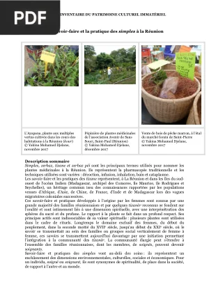 Les Savoir-Faire et la Pratique des Simples à la Réunion