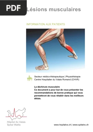 Lésions musculaires : information aux patients