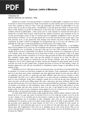 Lettre à Ménécée