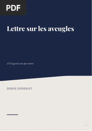 Lettre sur les aveugles