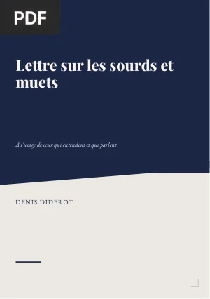 Lettre sur les sourds et muets