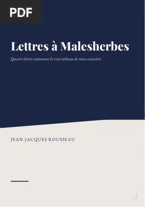 Lettres à Malesherbes