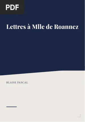 Lettres à Mlle de Roannez