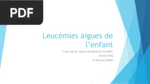 Leucémies Aiguës de l'Enfant