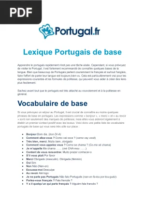 Lexique Portugais de Base