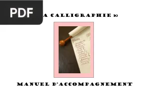 Livret de calligraphie — manuel d'accompagnement