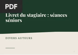 Livret du stagiaire : séances séniors