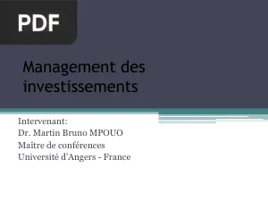 Management des Investissements