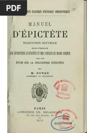 Manuel d'Épictète