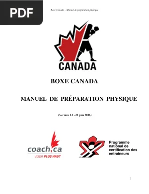 Manuel de préparation physique pour la boxe