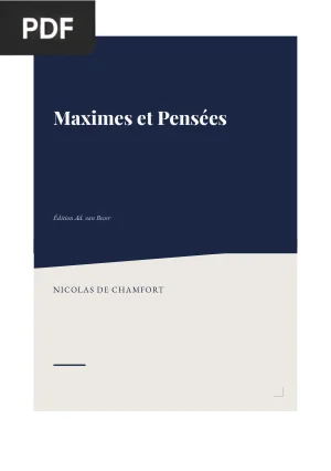 Maximes et Pensées