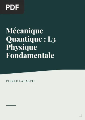 Mécanique Quantique - L3 Physique Fondamentale