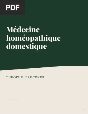 Médecine Homéopathique Domestique