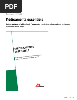 Médicaments essentiels - Guide pratique