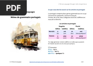 Mémo de Grammaire Portugais