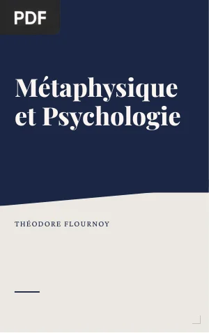 Métaphysique et psychologie