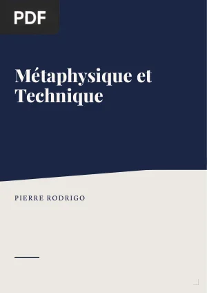 Métaphysique et technique
