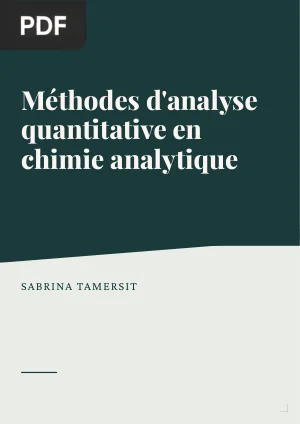 Méthodes d'analyse quantitative en chimie analytique