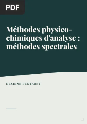 Méthodes physico-chimiques d'analyse : méthodes spectrales