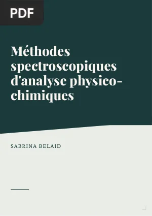 Méthodes spectroscopiques d'analyse physico-chimiques