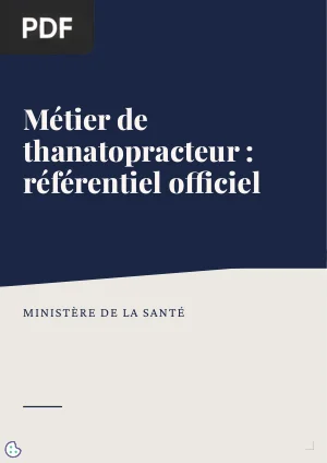 Métier de thanatopracteur : référentiel d'activités et de compétences