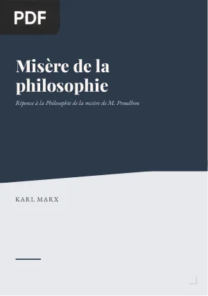 Misère de la philosophie