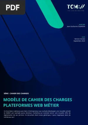 Modèle de Cahier des Charges pour Plateformes Web Métier
