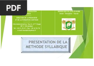 Module de formation - La lecture syllabique