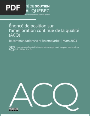 Énoncé de Position sur l’amélioration Continue de la Qualité