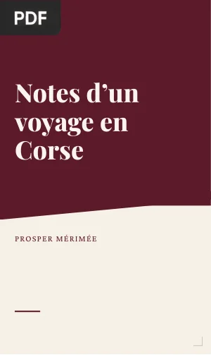 Notes d'un voyage en Corse