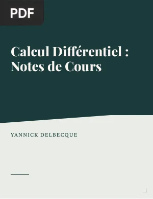 Notes de Cours: Calcul Différentiel