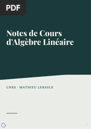 Notes de cours d'algèbre linéaire