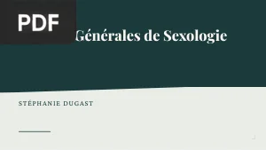 Notions Générales de Sexologie