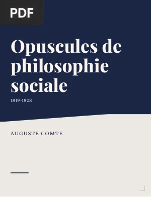 Opuscules de philosophie sociale