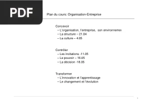 Organisation-Entreprise