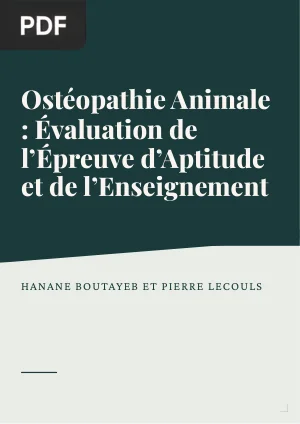 Ostéopathie Animale : Évaluation de l'Épreuve d'Aptitude et de l'Enseignement
