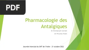 Pharmacologie des Antalgiques