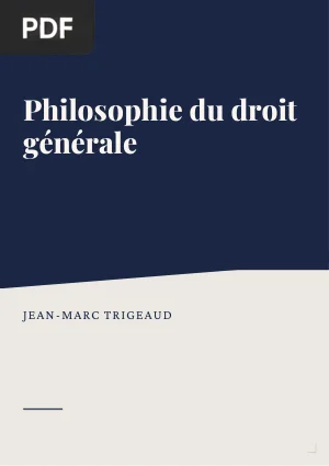 Philosophie du droit générale