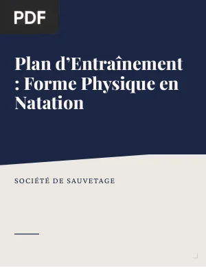 Plan d'entraînement : forme physique en natation