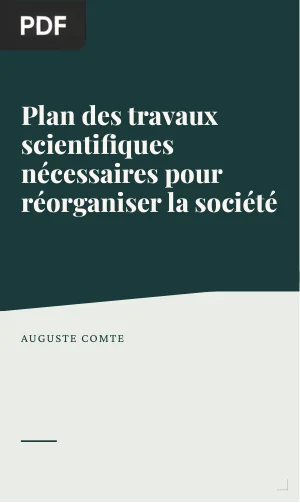 Plan des travaux scientifiques nécessaires pour réorganiser la société