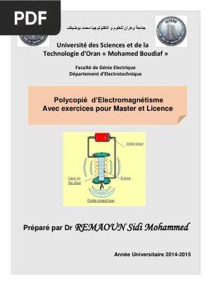 Polycopié d'Électromagnétisme avec Exercices