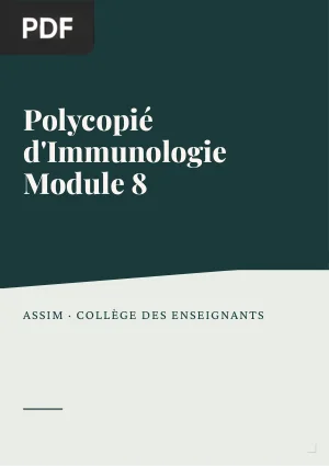 Polycopié d'Immunologie Module 8