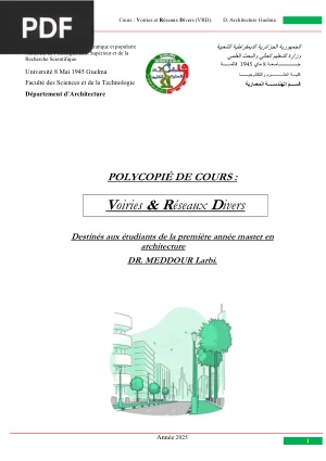 Polycopié de Cours — Voiries et Réseaux Divers