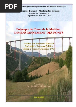 Polycopié — Dimensionnement des Ponts