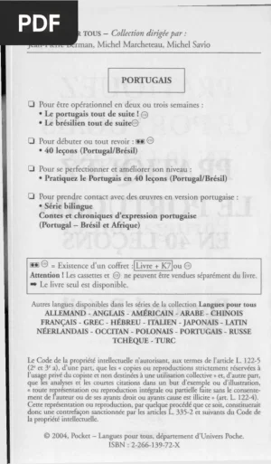 Pratiquez le Portugais en 40 Leçons