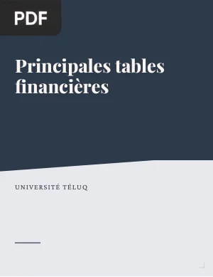 Principales tables financières