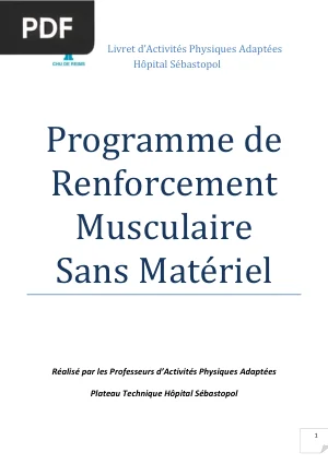 Programme de Renforcement Musculaire sans Matériel